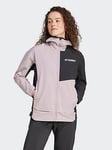 Adidas Terrex Womens Mountain Sosh Hooded Jacket - Pink