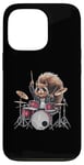 Coque pour iPhone 13 Pro Batteur de Cool Rockin' Squirrel