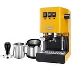 Gaggia Classic E24 Sunshine Yellow Espressomaskin Inkl. Baristautrustning