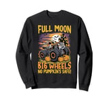 Monster Truck Halloween Full Moon, Big Wheels, No Pumpkin’s Sweatshirt