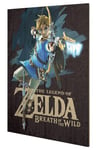 Poster en bois The Legend of Zelda Breath of the Wild Game Cover 40 x 59.3 cm