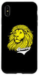 Coque pour iPhone XS Max Lion jaune Bravery Lion inspirant mignon