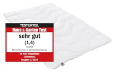 IRISETTE Badenia Couette Thermique Micro 4 Saisons, Microfibre, Blanc, 240 x 220 cm