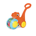 Toomies E73254 Tomy Pic & Push T. Rex, Children, Jurassic World, Educational Push & Go Vehicle, Colourful Dinosaur Toy for Baby Boys & Girls Aged 12 Months +, Multicoloured