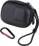 Mini sac de rangement pour GoPro Hero 13/12/11//10/9/8/7/6 noir, étui de transport rigide pour DJI Action 5 Pro/4/3 Insta 360 Ace Pro Accessoires de caméra (Noir), Noir , Extérieur compact