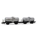 FS 2-UNIT PACK 2-AXLES WAGONS BIG TANK MONTECATINI LIVERY EP.III 1:87 Rivarossi