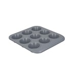 MasterClass Smart Ceramic Muffin Tray with Robust Non Stick Coating, Carbon Steel, 24 x 22cm Stackable 9 Hole Cupcake Tin