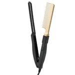 (UK Plug)Heat Hair Comb Electric Hair Brush Electric Heating Comb Wetdry