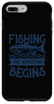 Coque pour iPhone 7 Plus/8 Plus Best Fun Adult Men Humour Fishing - The Adventure Begins