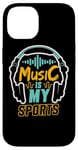 Coque pour iPhone 14 Music is my Sports Musicien Producteur Artiste Ingénieur Audio