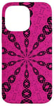 iPhone 14 Pro Max Starlight Speeding Mid-Century Pattern Black Cut Out Case