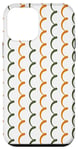 Coque pour iPhone 12 mini Green Orange White Cyprus Curve Curl Loop Pattern