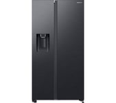 SAMSUNG SpaceMax RS64DG53R3B1EU American-Style Smart Fridge Freezer - Black, Black