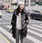 Doudoune Femme Long Down Parka Manteau Femmes Hiver Nouveau À Capuche Chaud vers Le Bas Coton Manteaux Coréenne Femme Lâche Coton Rembourré Pardessus Dames Mant