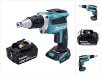 Makita DFS 452 T1 Akkukäyttöinen ruuvimeisseli kipsilevylle 18 V + 1x akku 5,0 Ah, pakkauksessa ei tule mukana laturia