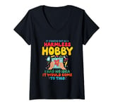 Womens It Started Out As A Harmless Hobby V-Neck T-Shirt