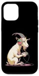 iPhone 12/12 Pro Goat Stuffed Animal Goat Costume Kids Headphones Video Game Case