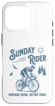 Coque pour iPhone 16 Pro Vélo rétro pour cycliste Sunday Ride Club Racing