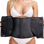 Chumian Femme Gaine Amincissant Corset Serre Taille Body Sculptant pour Ventre Plat Minceur Shapewear (Noir, S)