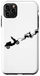 Coque pour iPhone 11 Pro Max Retro Scooter Club Vacances Renne Gear Head Scoot Life