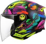 LS2, Casque Moto Jet Enfant Funny II Joy Gloss Black, S