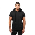 Better Bodies Bronx T-shirt hoodie Dark Washed Black - XL