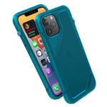 Vibe Series Case Designed for iPhone 12 Pro Max, Patented Rotating Mute Switch, Compatible with MagSafe, 10ft Drop Proof, Crux Accessories Attachment System - Bondi Blue