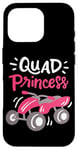 Coque pour iPhone 16 Pro Femme Quad Lover ATV Rider Offroad Quad Bike