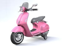 TURBO CHALLENGE - Vespa 946 - Porteur Elèctrique - 119136 - Scooter - Rose - Prêt à Rouler - 30Kg Max - Plastique - Batteries Rechargeables - De 3 Ans À 6 Ans