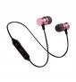 Ecouteurs Bluetooth Metal pour CROSSCALL CORE-X3 Smartphone Sans Fil Telecommande Son Main Libre INTRA-AURICULAIRE Universel - ROSE