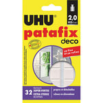 Uhu Etui de 32 pastilles UHU Patafix blanches Home Déco - résistance 2kg