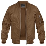 Magcomsen-Blouson Bombardier Observateur Pour Homme",Veste De Baseball Coupe-Vent,Fermeture Éclair Complète,"Été Et Automne