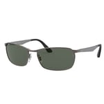 Ray-Ban Mens RB3534 Gunmetal unisex adult sunglasses - Silver - One Size