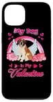 iPhone 13 My Dog Is My Valentine Funny St Bernard Dog Valentines Day Case