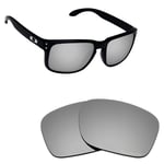 Hawkry SaltWater Proof Silver Replacement Lenses for-Oakley Holbrook -Polarized