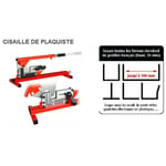 Cisaille plaquiste Professionnelle télescopique 100 mm - Outifrance