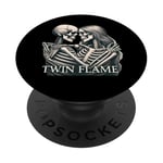 Twin Flame Skeleton Couple Eternal Love Lovers Forever PopSockets Adhesive PopGrip