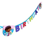 Doc McStuffins Cardboard Letter Birthday Banner - Birthday Party Decoration