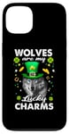 iPhone 13 Wolves Are My Lucky Charms St Patricks Day Irish Wolf Case