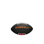 Wilson American Football MINI NFL TEAM SOFT TOUCH, Soft Touch-Blended Leather,Black