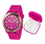 Harry Lime Smart Watch Series 7 Pink Wireless Earphones HA07S-2019-TWS RRP £105