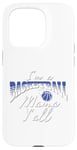 Coque pour iPhone 15 Pro Southern Moms Cadeau de basket-ball fantaisie pour femme Bleu et blanc