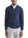 Dockers Core Long Sleeve Quarter-Zip Sweatshirt, Navy Blazer Blue