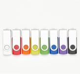 Lot de 5 clés USB 2.0 de 16 Go en 5 couleurs aléatoires (lot de 5, 16 Go)