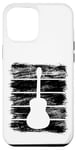 Coque pour iPhone 12 Pro Max Guitare Esquisse Instrument de musique pour guitaristes