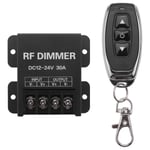 12v Rf Led Dimmer Trådlös Ljusstyrka 3 Knappar Fjärrkontroll Dc 12v- 24v 30a 360w 720w För 5050 3