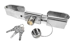 Cadenas antivol antivol de verrouillage réglable de 240 à 330 mm (38 mm.) Acier inoxydable Serrure de porte Camion pour conteneurs, semi-remorques avec débordements, plate-forme et réfrigérateurs