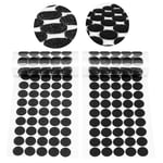 OFFCUP Scratch Autocollant Rond, 510 Paires Pastille Scratch Autocollant Crochets et Boucles, 15mm Noir Double Face Rond Pastille Adhesive Collant Point, pour DIY, Artisanat etc