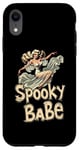 Coque pour iPhone XR Spooky Babe Déguisement rétro d'Halloween