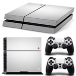 Kit De Autocollants Skin Decal Pour Console De Jeu Ps4 Corps Entier Mat Ps4 Manche Noir Et Blanc Mat, T1tn-Ps4-6715